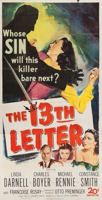 The 13th Letter movie poster (1951) sweatshirt