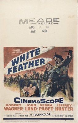 White Feather movie poster (1955) wood print