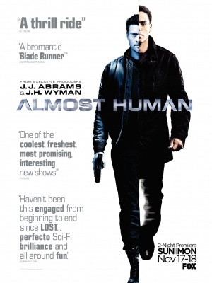 Almost Human movie poster (2013) metal framed poster