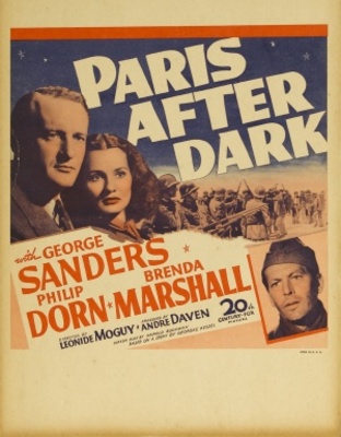 Paris After Dark movie poster (1943) canvas poster