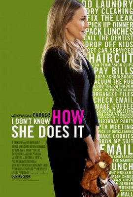 I Don't Know How She Does It movie poster (2011) wooden framed poster