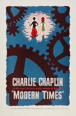Modern Times movie poster (1936) Stickers MOV_01e43c37