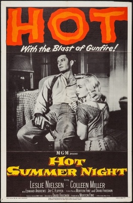 Hot Summer Night movie poster (1957) metal framed poster
