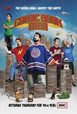 Comic Book Men movie poster (2012) wooden framed poster