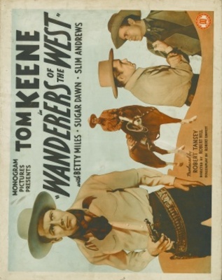 Wanderers of the West movie poster (1941) metal framed poster
