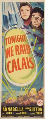 Tonight We Raid Calais movie poster (1943) poster with hanger