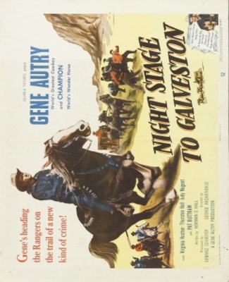 Night Stage to Galveston movie poster (1952) poster with hanger