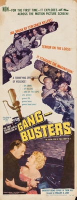 Gang Busters movie poster (1955) metal framed poster