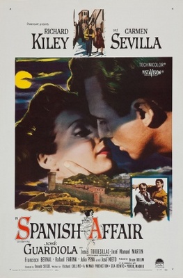 Spanish Affair movie poster (1957) wooden framed poster