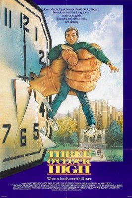 Three O'Clock High movie poster (1987) poster with hanger