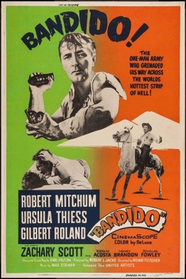 Bandido movie poster (1956) wooden framed poster