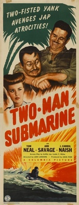Two-Man Submarine movie poster (1944) wooden framed poster
