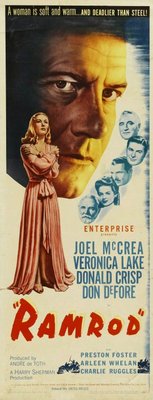 Ramrod movie poster (1947) metal framed poster