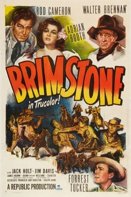 Brimstone movie poster (1949) wooden framed poster