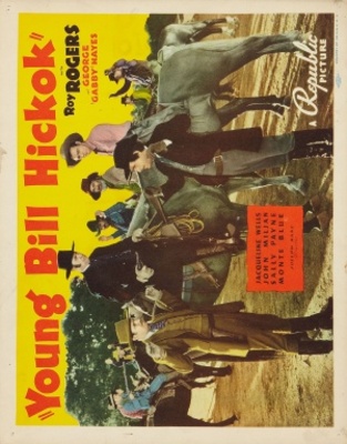Young Bill Hickok movie poster (1940) wood print