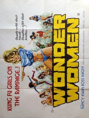 Wonder Women movie poster (1973) metal framed poster