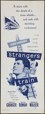 Strangers on a Train movie poster (1951) pillow
