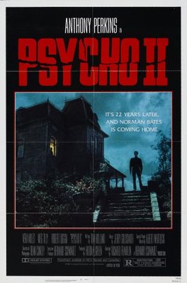 Psycho II movie poster (1983) metal framed poster