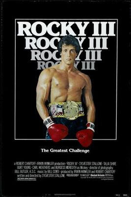 Rocky III movie poster (1982) pillow