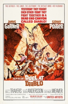 Duel at Diablo movie poster (1966) wooden framed poster