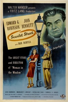 Scarlet Street movie poster (1945) poster with hanger