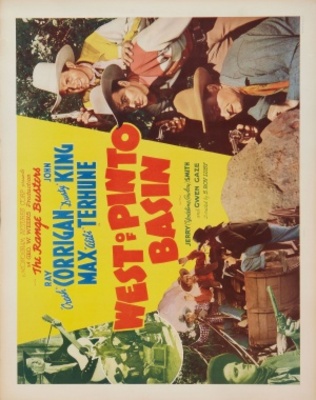 West of Pinto Basin movie poster (1940) poster with hanger
