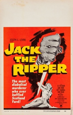 Jack the Ripper movie poster (1959) metal framed poster