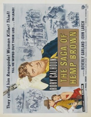 The Saga of Hemp Brown movie poster (1958) wood print