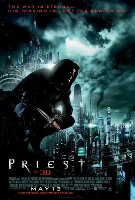 Priest movie poster (2011) Stickers MOV_04abfe91