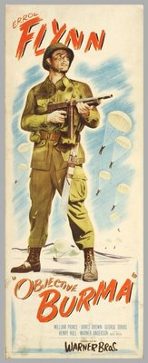 Objective, Burma! movie poster (1945) wood print