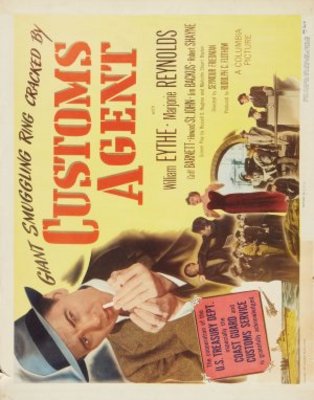 Customs Agent movie poster (1950) wood print
