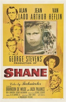 Shane movie poster (1953) canvas poster