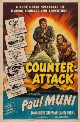 Counter-Attack movie poster (1945) canvas poster