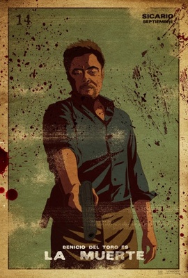 Sicario movie poster (2015) wooden framed poster