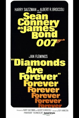 Diamonds Are Forever movie poster (1971) metal framed poster