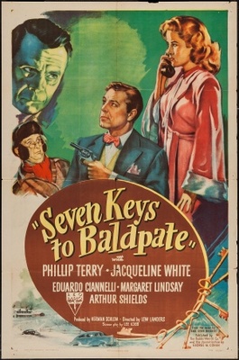 Seven Keys to Baldpate movie poster (1947) tote bag