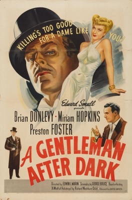A Gentleman After Dark movie poster (1942) pillow
