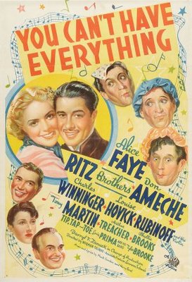 You Can't Have Everything movie poster (1937) pillow