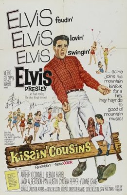 Kissin' Cousins movie poster (1964) wooden framed poster