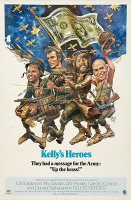 Kelly's Heroes movie poster (1970) wooden framed poster