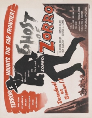 Ghost of Zorro movie poster (1959) Stickers MOV_06f4afbf