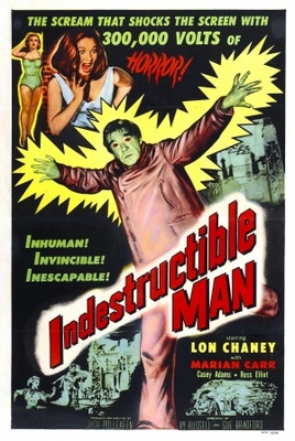 Indestructible Man movie poster (1956) metal framed poster