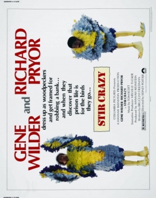 Stir Crazy movie poster (1980) wood print