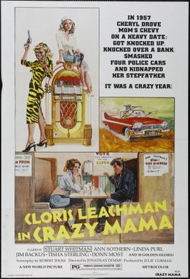 Crazy Mama movie poster (1975) Stickers MOV_070551bd