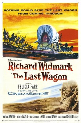 The Last Wagon movie poster (1956) canvas poster