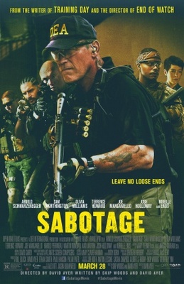 Sabotage movie poster (2014) metal framed poster