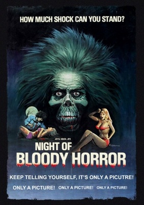 Night of Bloody Horror movie poster (1969) poster with hanger