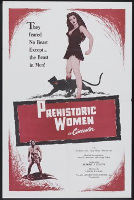 Prehistoric Women movie poster (1950) metal framed poster