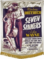 Seven Sinners movie poster (1940) t-shirt #728671