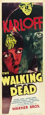 The Walking Dead movie poster (1936) wood print